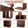 Cabilock Wooden Bread Box for Kitchen Storage - Double Layer