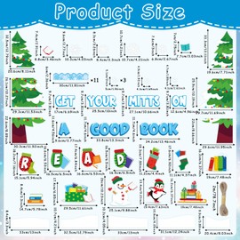 gisgfim Winter Reading Bulletin Board Decorations Winter Snowman Paper Cutouts Christmas Tree Penguin Classroom Bulletin Board Set for School Home Chalkboard Door Xmas Winter Holiday Decor Supplies