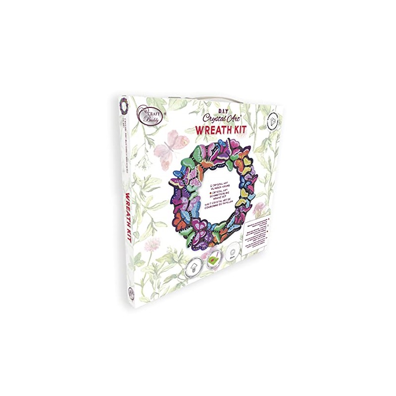 Craft Buddy Crystal Art 5D Diamond Painting Wreath Kit ~