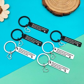 6Pcs Appreciation Keychain Thank You Gifts for Nurse CNA RN Inspirational Gifts Jewelry You Make A Difference Stainless Steel Keychain Employee Social Worker Mentor Teacher Coworker Going Away Gifts
