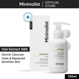 Minimalist 6% Oat Extract Gentle Cleanser For Sensitive Skin | Non-Drying, Non-Irritating Hydrating Face Wash With Hyaluronic Acid | 120 ml