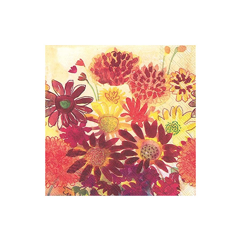 Ideal Home Range Servilletas, BUNCH OF FALL FLOWERS, 1