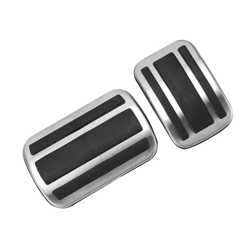 2pcs Accelerator Pedal Brake Footrest Pad Aluminum Alloy Replacement for