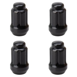 TUSK (4 Pack) Tapered Spline Drive Lug Nut 12mm x 1.50mm Thread Pitch Black for Polaris Ranger XP 1000 Northstar Edition Trail Boss Ride Command 2023