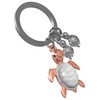 Metalmorphose MTM195-01 Key Ring Turtle with 2 Babies Silver and