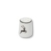 GMUNDNER KERAMIK Salt Shaker Smooth Diameter 4.8 cm Grey Deer