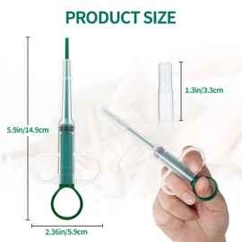 Tabletteneingeber Katze 2 Stück Tabletten Feeder Tablettenteiler Haustier Medikamenten Spritze Wiederverwendbare Pet Pusher Spritze Tablettengeber für Katzen Kleine Hunde