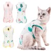 3 Pieces Cat Onesie,Cat Recovery Suit After Surgery Anti Licking