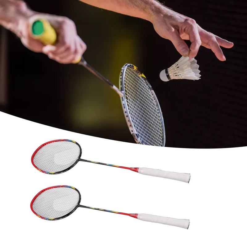 2 Player Badminton Racquet High Stability Lightweight Portable Sports Badminton