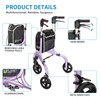 Planetwalk Premium 3 Wheel Rollator Walker for Seniors - Ultra