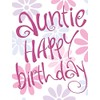 Piccadilly Greetings Modern Birthday Card Auntie - 8 x 6