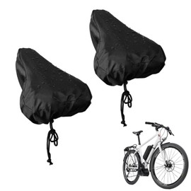 AONAYO Pack of 2 Saddle Protectors, Waterproof Bicycle, Bicycle Saddle Rain Cover, Bicycle Saddle Cover, Bicycle Seat Rain Cover for Saddle Protection Bicycle Such as Road Bike, Mountain Bike