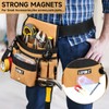 Tool Belt,Magnetic Tool Pouch,14-Pockets Tool Belts for Men,Detachable & Adjustable