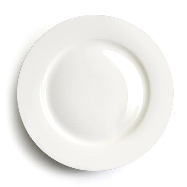 Iqcwood 6.5 Inch Porcelain Plate Set Of 6 White Dessert