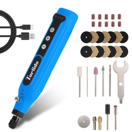 Tarlido Cordless Rotary Tool, Rotary Tool 4V, 5-Speed, 2.0Ah Capacity and Fast Charging, 31 Pcs Accessories, Lightweight, Ideal for Crafter and DIY Project, Blue