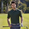 M MAELREG Mens Pique Polo Shirts Short Sleeve Performance Moisture