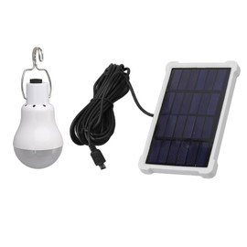 LED Solar Bulb Light Portable ABS and PC 150LM White Light Solar Camping Lamp For Fishing Chicken Coop Lighting