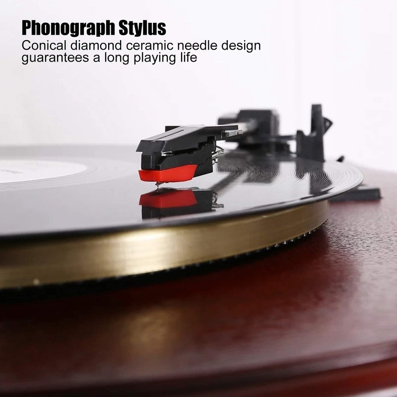 Record Player Needle, 4 Pack Universal Turntable Stylus Replacement Needles,