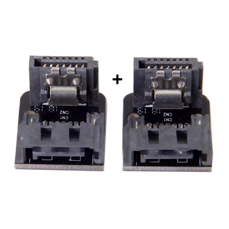 CY Adapter 2pcs/lot SATA 7Pin Male to SATA 7pin Female