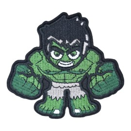 Unbranded ANGRY INCREDIBLE HULK SUPERHERO EMBROIDERED IRON ON PATCH 3 X 3.25 INCHES