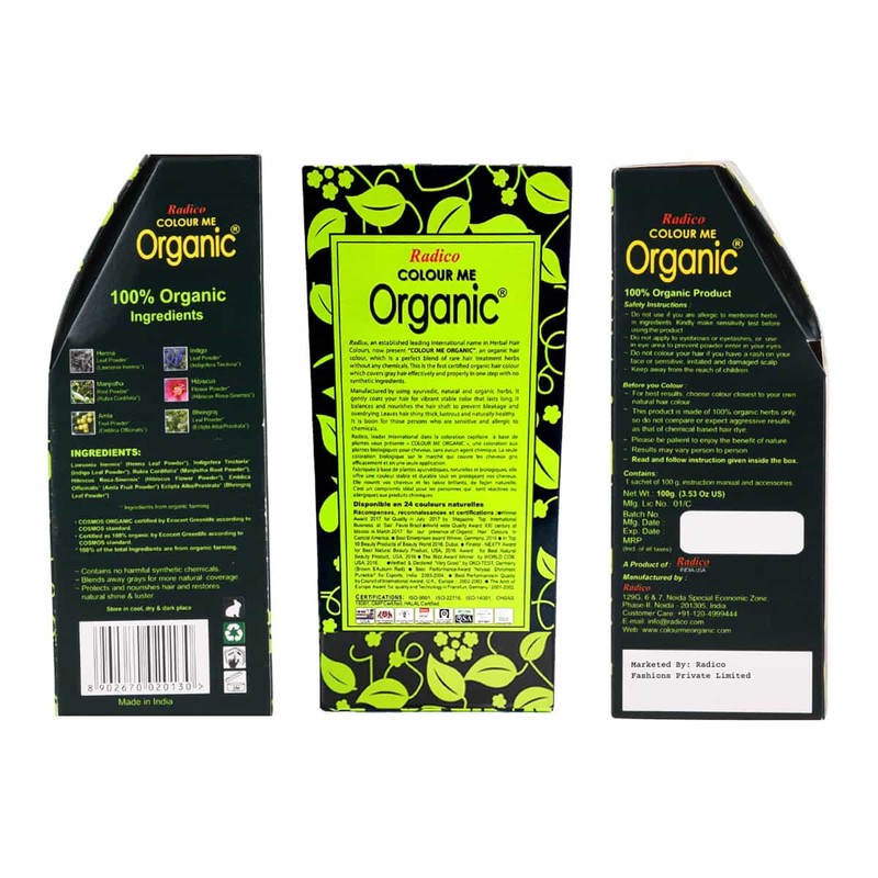 Radico Organic Hair Colour - Burgundy, 100g