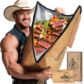 NAXBEY BBQ Meat Blanket for Resting Meat, 21 in Grill Blanket for Resting Meat, Wide Mouth Smoker Bag for Turkey, Ribs, Steak, Brisket