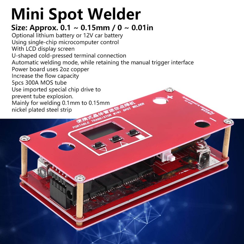 Mini Spot Welder Machine Portable Transistor 18650 Lithium Battery For