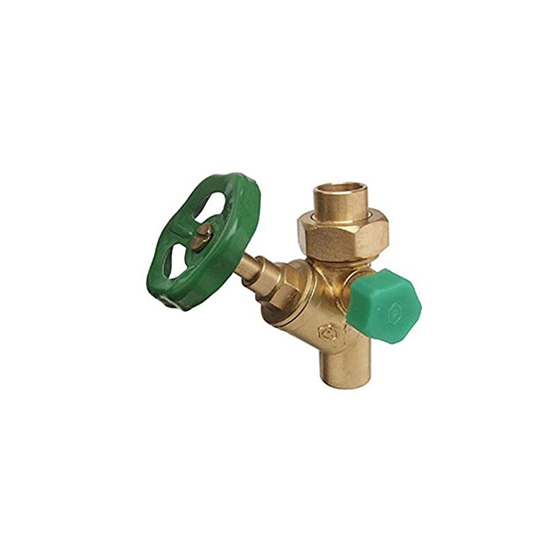 Cornat T571406 Angled Seat Valve Brass + Connection Fitting with