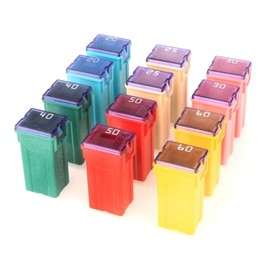 12pcs 12V-24V Automotive Tall Profile Box Shaped Assorted Fuse for Trucks, Cars and SUV, Boat(20A/25A/30A/40A/50A/60A (Each 2pcs)