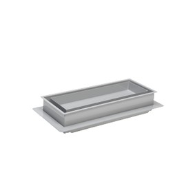 Zion 4" x 10" Flush Mount Floor Registers (Grey)