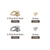 uxcell 8 Pieces Ball Post Head Button Studs with D