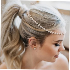 OATIPHO Bridal Hair Comb with Rhinestone Decoration Elegant Women Wedding Headband Stunning Hair Ornament for Brides Bridesmaids and Flower for Weddings Parties and Photography