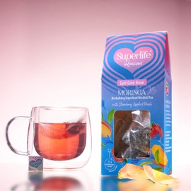 Superlife Infusions Moringa Infused Tea 15 Tea Bags Earl Grey Rosé