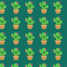 GRAPHICS & MORE Cute Cactus in Pot with Pink Flowers Gift Wrap Wrapping Paper Rolls