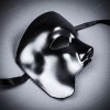 ILOVEMASKS Half Face Black Phantom of Opera Venetian Carnival Masquerade