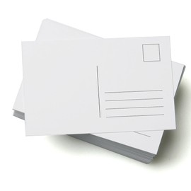 100 Blank Postcards, A6 350gsm Card, Perfect for Craft Projects and for Designing Individual Postcard