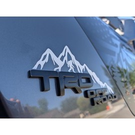4Runner TRD Off Road Pillar Mountain & Big Foot Gloss White (Pair)