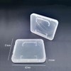 AIMALL 10PCS Transparent SD SDHC Memory Card Holder, Rigid Plastic