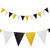 3 Pcs Triangle Flag Banner, Pennant Bunting Banner Flag for Graduation Wedding Bridal Shower Birthday Bachelorette Engagement Anniversary Hen Party Supplies