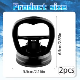 Car Dent Repair Kit, 2 Pieces Dent Puller Car Dent Removal Tool with 7.5 kg Suction Power, 55 mm Diameter, PC Material, Ideal for Car Dents and as a Transport Tool