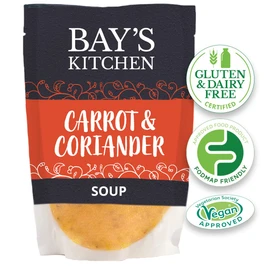 Bay's Kitchen Carrot & Coriander Soup, Gluten & Dairy Free, Low FODMAP, Vegan