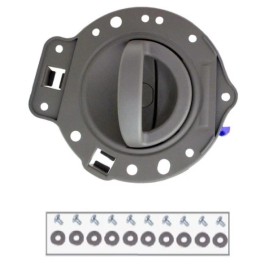 DELPA Rear Right Gray / Grey Inside Door Handle w/ Screw Kit for JEEP Commander