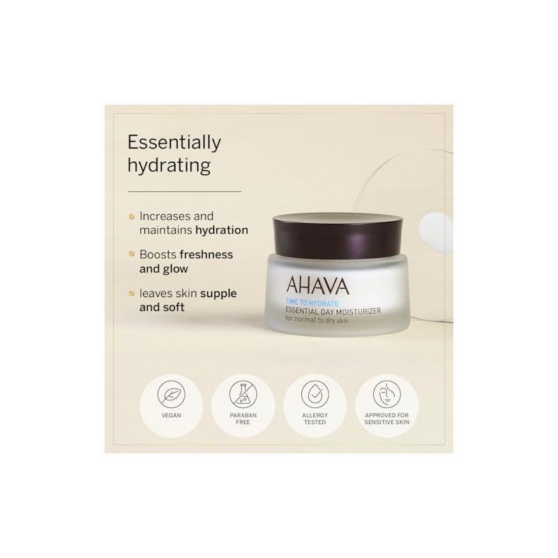 Ahava Time Hydrate Essential Day Moisture For Normal Dry Skin