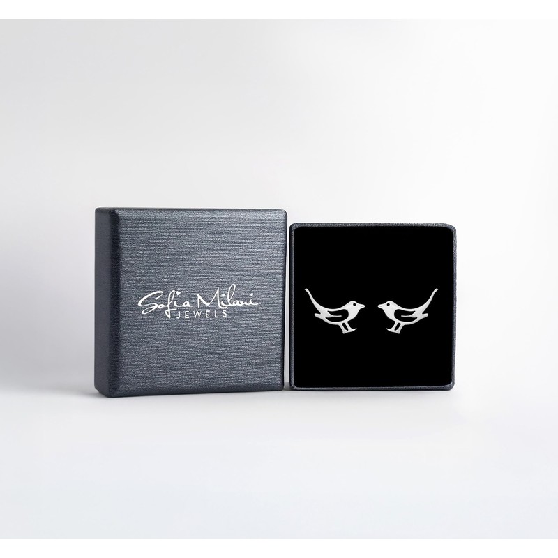 SOFIA MILANI - Women's Earrings 925 Silver - Bird Stud