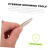 IWOWHERO 4pcs Eyebrow Tweezers Set for Brow Grooming Eyebrow Clamp