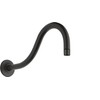 Peerless 76055BL Universal Components Shower Arm, Matte Black (Shower Head