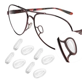 Silicone Nose Pads Replacement Nose Pieces for Oakley Holbrook Metal OO4123 Sunglasses - 4 Pairs Clear Nose Cushion