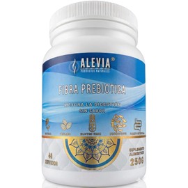 ALEVIA Fibra Digestiva Prebiótica 100 Natural  Alta Concentración de Fibra Soluble  Apoyo contra estreñimiento y microbiota  40 Porciones  Sin Sabor  