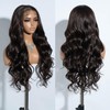 Joedir 13X4 Lace Frontal Wig Pre Plucked Synthetic Lace Front