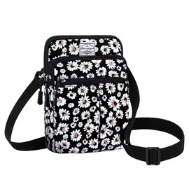HUA ANGEL Fanny Pack Multifunctional Waist Bag Men Women 3 Zip Compartment Crossbody Bag Cellphone Pouch Belt Bum Bag Fanny Pack Hip Bag with Shoulder Strap for Running Walking Sports Travel